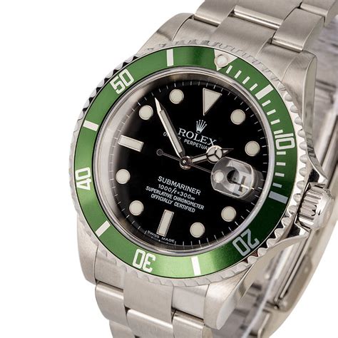 rolex submariner green anniversary edition 16610|Rolex 16610 price chart.